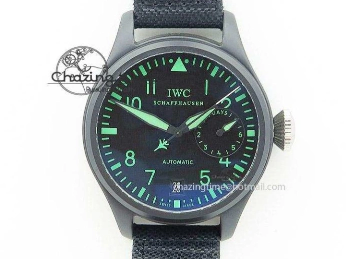 MIROTIME 0417 Big Pilot IW329701 M+F 1:1 Best Edition Black Dial on Brown Leather Strap MY RelaxedFit 7005